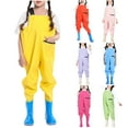 thumbnail image 6 of ZACPNCV Kids Rain Pants Toddler Waterproof Boys Girls Pants Mud Dirty Proof Rain Suspender Trousers Bib Overalls Blue 4-5 Years, 6 of 6