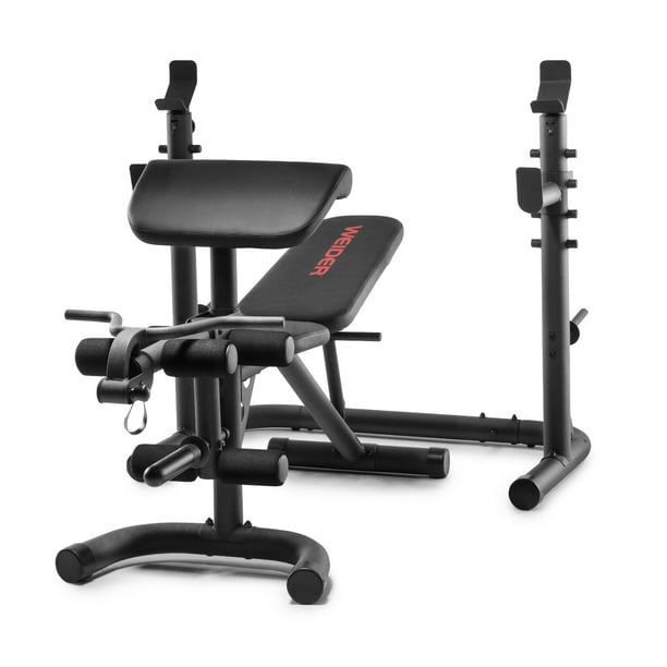 Weider XRS 20 Olympic Workout Bench with Independent Squat Rack and