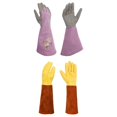 thumbnail image 1 of 2 Pares de Guantes de Jardinería de Cuero a Prueba de Espinas para Jardineros, Regalos, Hombres, Mujeres L Sunnimix Guantes de jardineria, 1 of 8