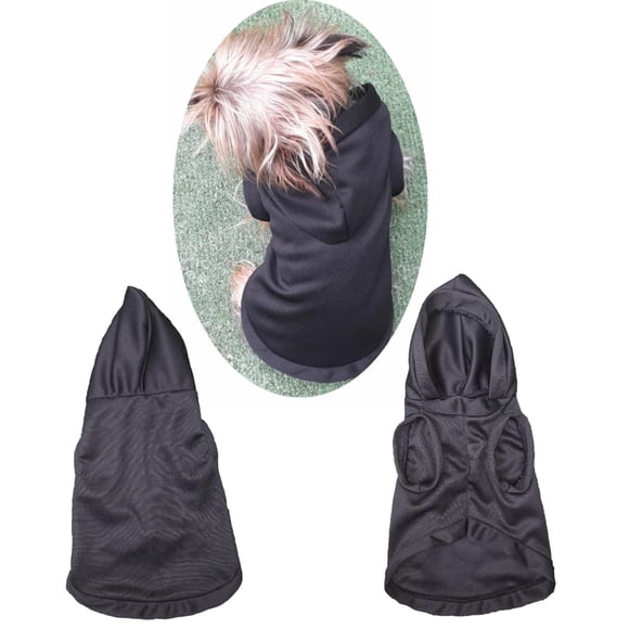 Jersey con capucha para perro o gato Mi Baúl Negro Talla 5