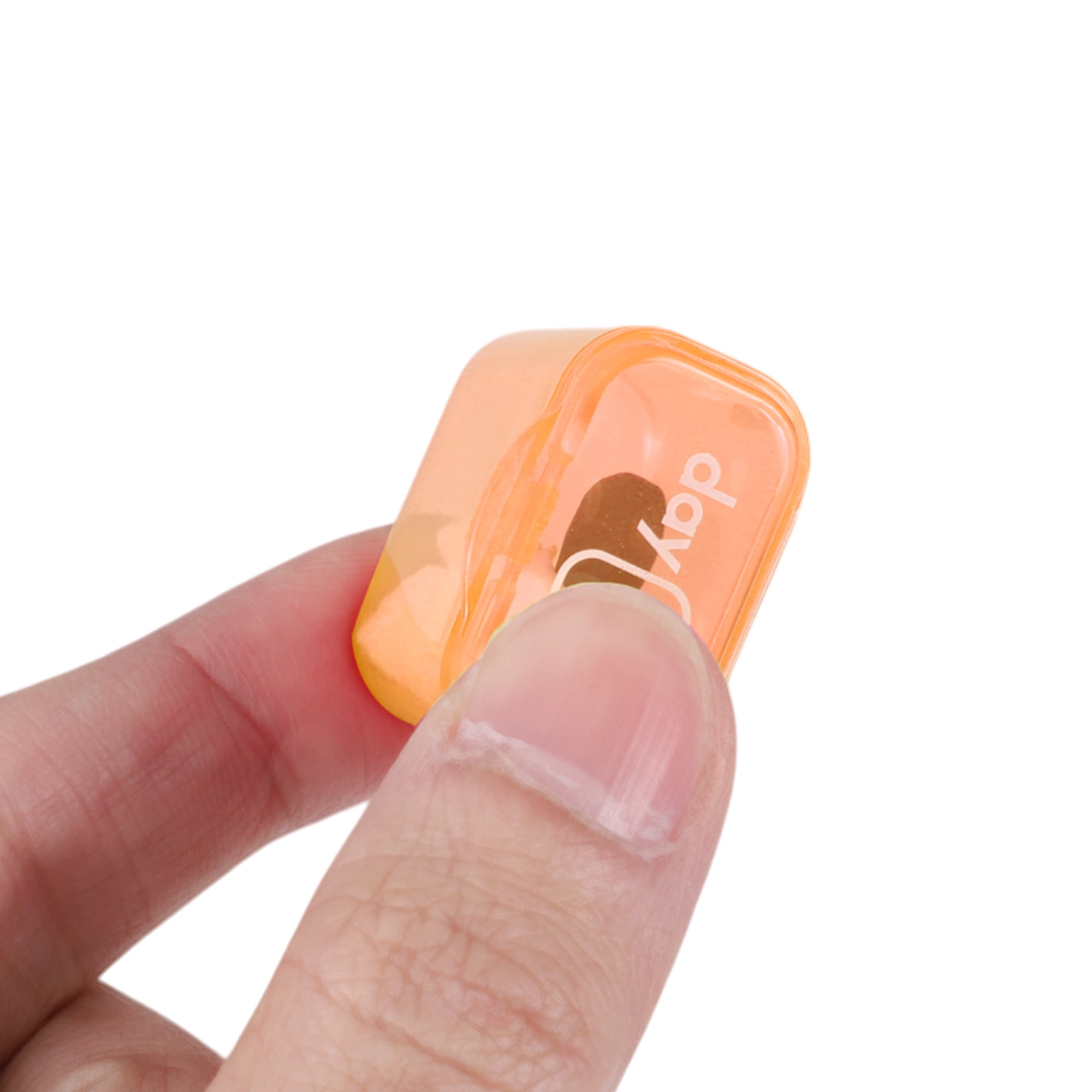Unique Bargains Lightweight 31 Grids Keyboard Style Pill Dispenser Orange