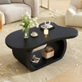 thumbnail image 2 of Cloud-shaped Creative Coffee Table, Cute Curved Design, Easy Assembly, Versatile for Living Room and Bedroom, 2 of 10