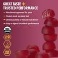 thumbnail image 3 of Honey Stinger Organic Gluten-Free Energy Chews, Pomegranate Passionfruit, 1.8 oz, 12 Count Box, 3 of 8