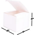 thumbnail image 3 of SHIPKEY 10PCS White Gift Boxes with Lids |Perfect 8x8x8 inches Packings for Party, Weddings, Holidays and Birthdays, 3 of 5