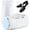 White, variant on Aship Shoe Washing bag, Deep Cleaning Shoe Laundry Bag with Adjustable Shoe Tree for Washer and Dryer, Side Zipper Reusable Color-safe Shoe Care Solution Gray