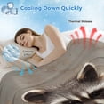 thumbnail image 3 of Bathroom Raccoon Cooling Blanket, Lightweight Breathable Summer Throw Blanket with Double Sided Cold Effect, Toilet Animals Vintage Picnic Beach Blankets Bed Sheet for Hot Sleepers 50"x60", 3 of 8