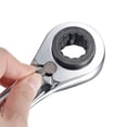 thumbnail image 5 of Unique Bargains 4 in 1 Reversible Ratcheting Wrench, 19-22-24-27mm 12 Point Double Box End, 72 Teeth, Metric, CR-V, 5 of 5