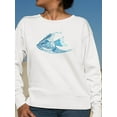 thumbnail image 2 of Blue Angel Fish Sweatshirt Women -Image by Shutterstock, Female Medium, 2 of 4