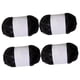 thumbnail image 4 of Juego de 4 rollos de hilo metálico para camisetas, hilo suave para tejer a crochet. Negro, 4 of 9