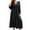 Black, variant on Bigersell Women's Casual Dresses Summer Female V-Neck Short Sleeve Maxi Wrap Dress Style D-117 Short Sleeve Dress Regular Summer Dresses , Wine L