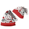 thumbnail image 2 of NMMUED Christmas Hats Christmas Beanie Holiday Hats Christmas Accessories Party Hats for Adults White S, 2 of 4