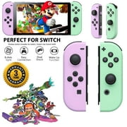 Wireless Gamepad Bluetooth Left & Right Controller For Nintendo Switch Joy-Con 1-Pair Pink-Green