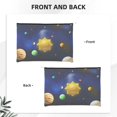 thumbnail image 2 of Susaid Solar System Print Makeup Mini Bags for Women Multi Color Cosmetics Bag Travel Toiletry Bag Pencil Pouch Blank Makeup Bags with Zipper, 2 of 7