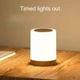 thumbnail image 2 of Night Light Cool Lighting Effect Hangable ABS Wooden Grain USB Chargeable Night Lamp Household Accessories, 2 of 8