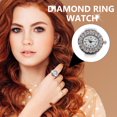 thumbnail image 4 of MasteelfCA 1pc Rhinestone Decorative Watch Ring Fashion Ring Watch Fashion Jewelry Ring, 4 of 8