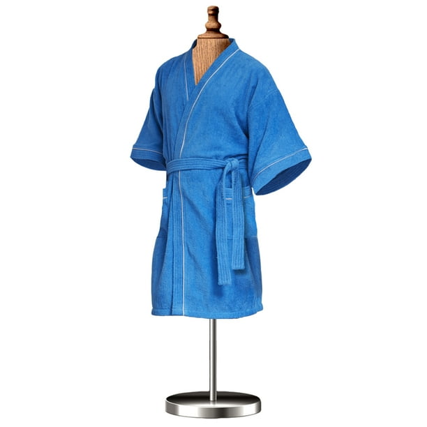 Bata De Baño Unitalla Elefantito Premium Azul Rey