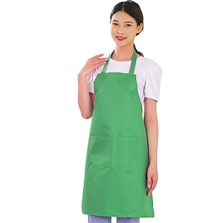 

skfvkab Apron Canvas Can Be Worn Outside Work Clothes Breathable And Thin And It Can Be Used To Wipe Hands In Household Kitchens In Summer. (Green One Size)