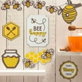 thumbnail image 6 of 7PCS Bee Tiered Tray Decor Set,Summer Kitchen Decor Tiered Tray Rustic Farmhouse Tier Tray Decor Items Bumble Bee Wooden Signs for Themed Party Decor Summer Home Decoration (Multicolor), 6 of 8