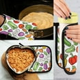 thumbnail image 5 of Yayeee Oven Mitts and Pot Holder Set of 4 Heat Resistant Kitchen Gloves Baking Hot Pad, Vegetables Pattern, 5 of 5