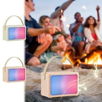 cvlncycling Clearance Bluetooth Speaker Waterproof,Bluetooth Speaker for TV,Car Mounted Desktop Outdoor Sports Convenient RGB Bluetooth Speaker,for Family Gatherings and Outdoor