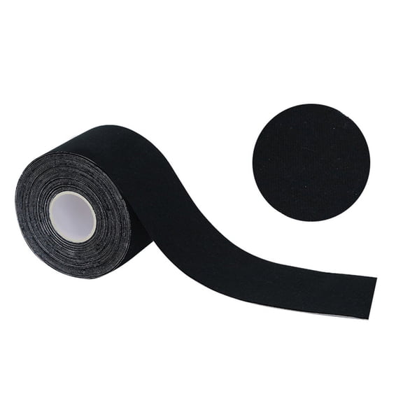 Solivara Athletic Sports Tape, Breathable Zinc Oxide Tape for Wrist Ankle Support, Easy Tear No Residue, Black 0.98" * 196.85"