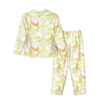 thumbnail image 2 of Uemuo Lemon Potatoes Pattern Womens Pajama Sets,PJ Set for Women,Pajamas for Women Logo,Long Sleeve Pajama Set for Women,Soft Long Sleeve Top With Pants-X-Large, 2 of 9