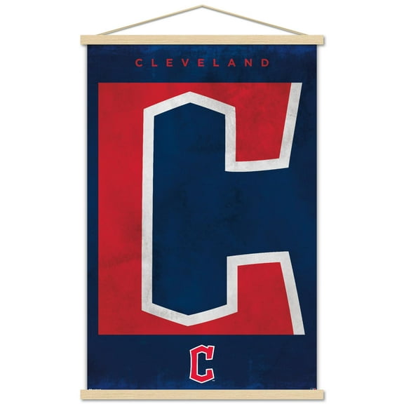 MLB Cleveland Guardians - Logo 25 Wall Poster with Magnetic Frame, 22.375" x 34"