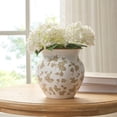 thumbnail image 2 of My Texas House 8" Taupe Ceramic Floral Vase, 2 of 5