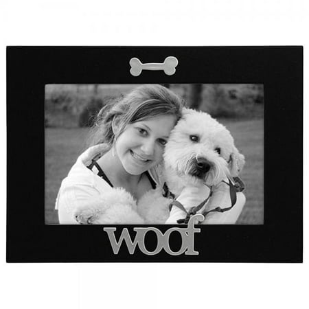 UPC 885422009325 product image for malden international designs black wood expression picture frame, woof, 4x6, bla | upcitemdb.com