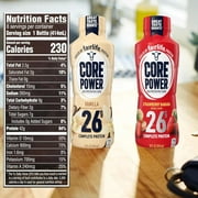 Fairlife Core Power 26g Protein Milkshake - Chocolate, Strawberry Banana, Vanilla - 12 Pack of 14oz