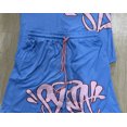thumbnail image 1 of Y2k-Camiseta gótica de 2 piezas con letras de hip-hop para hombre, pantalones cortos de pierna ancha con cordón, traje de Universidad Americana, 1 of 5