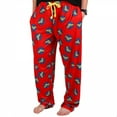 thumbnail image 1 of Wonder Woman Pantalon de Pyjama Unisexe Bleu et Jaune à Logos Classiques Partout-Petit (28-30), 1 of 2