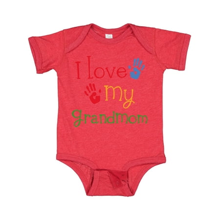 

Inktastic I Love My GrandMom Gift Baby Boy or Baby Girl Bodysuit