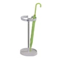 thumbnail image 3 of Telford Freestanding Umbrella Stand Rack, White Plastic & Silver Metal, 3 of 4