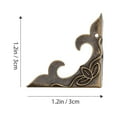 thumbnail image 2 of LABSERRON Corner Protectors Iron Antique Style For Books Diy Projects 40Pcs 1.18X1.18X0.16In, 2 of 8