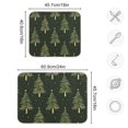 thumbnail image 4 of Yayeee Dish Drying Mat for Kitchen Counter 16"x18" Microfiber Absorbent Pad, Hand Drawn Christmas Trees, 4 of 7
