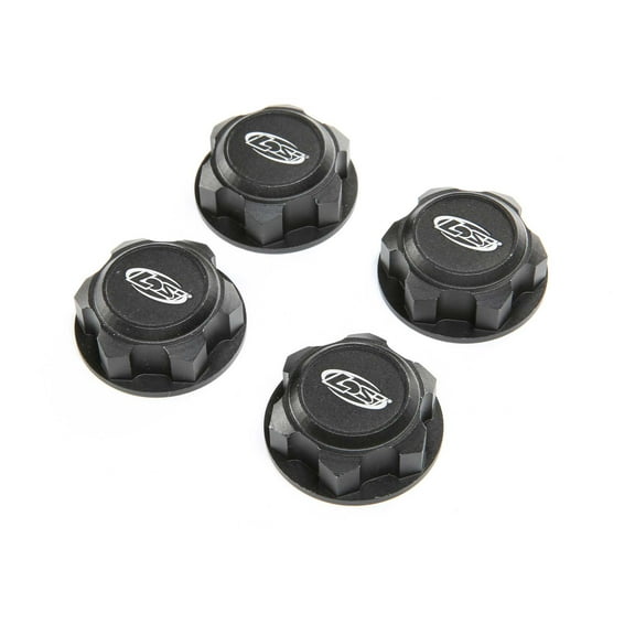 Losi Wheel Nut Captured Black 4 DBXL-E 2.0 LOS352009 Electric Car/Truck Option Parts