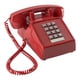 thumbnail image 1 of Adorno de teléfono con cable de escritorio con control de volumen Teléfono con cable de diseño retro Rojo, 1 of 9
