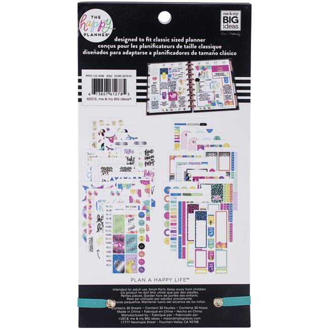 The Happy Planner Pastel Tropics Sticker Book Pack Of 560 Me & My Big Ideas 