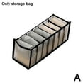 thumbnail image 5 of Underwear Organizer Bag With Seven Compartments Nylon Mesh Drawer Storage For Bras Socks And Panties, 5 of 8