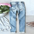 thumbnail image 5 of Jeans For Women Football Print Print Ripped Denim Comfortable Breathable Daily Versatile Practical Travel Attire Pants, 5 of 6