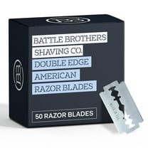 Made in U.S.A. | Pack of 50 | Double Edge Safety Razor Blades | Battle Brothers Shaving Co.