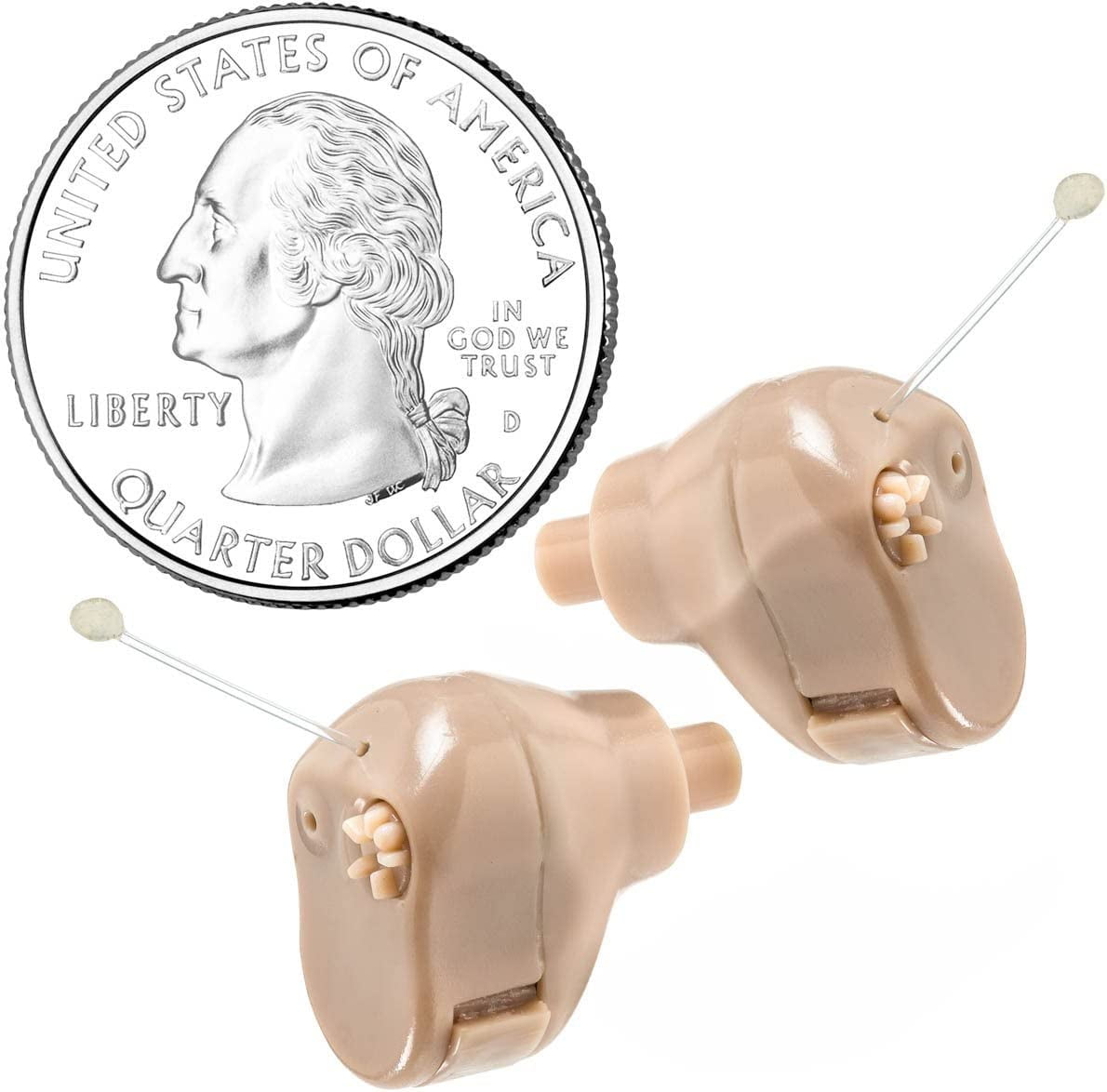 MEDca New Ear Hearing Multicolor Amplifier Ear ITC Extra Small Second Generation