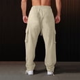 thumbnail image 6 of uikmnh Mens Sweatpants,Mens Pocket Overalls Sweatpants Casual Drawstring Straight Trousers,Size 2XL, 6 of 8