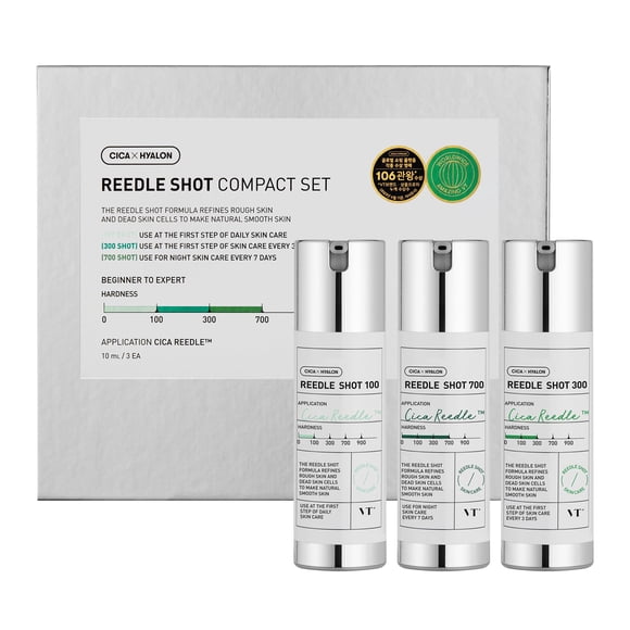 Set de Cuidado de la Piel VT COSMETICS Reedle Shot 10ml x3 Anti-Envejecimiento