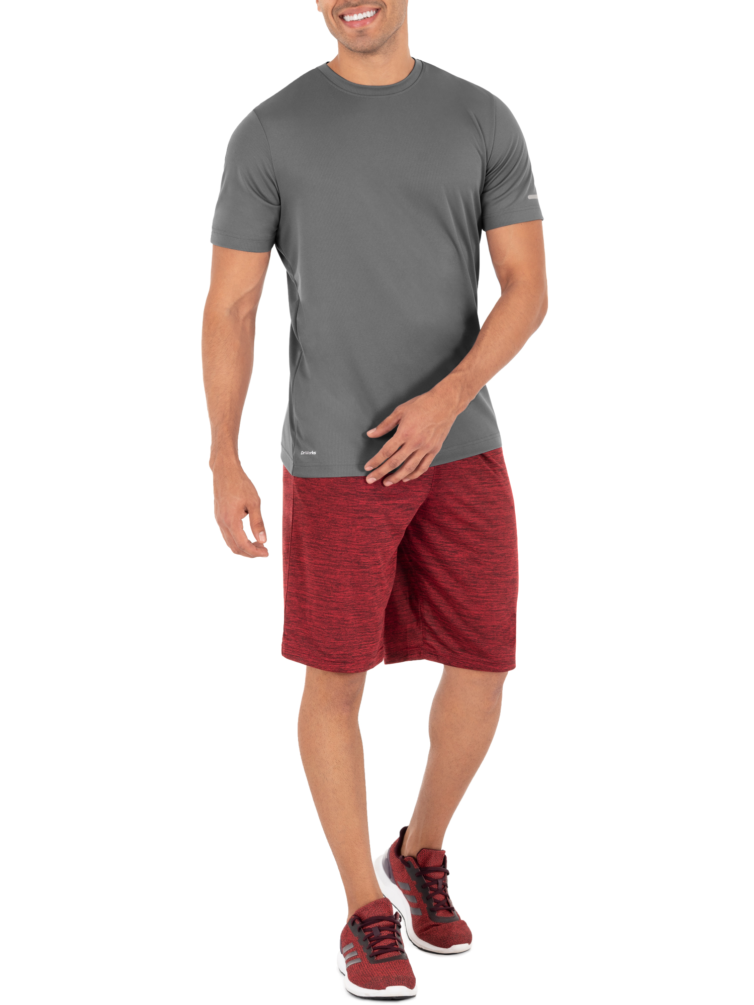 Athletic Works Men s and Big Men s Core Quick Dry Short Sleeve T Shirt up to Size 5XL
