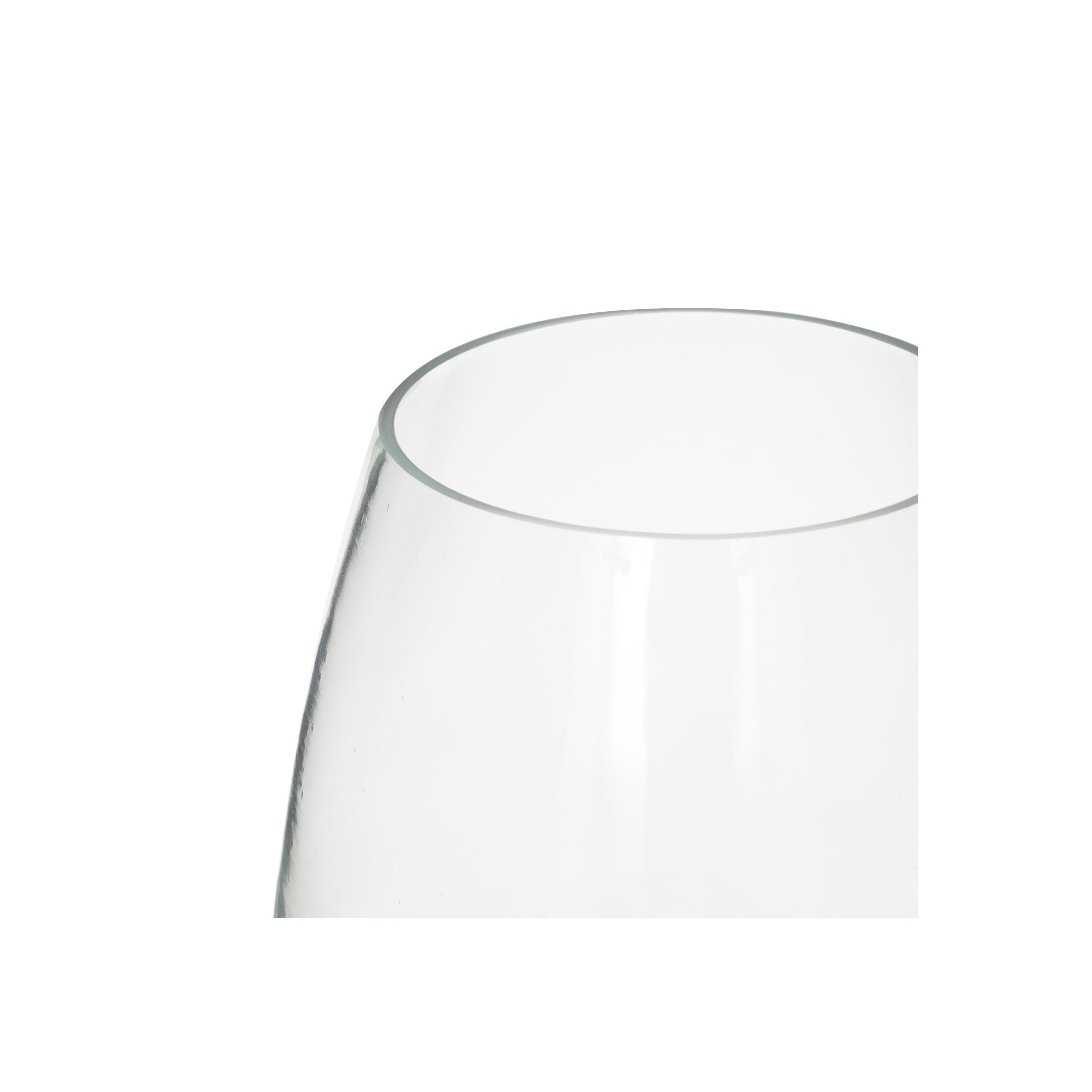 DecMode 11" Wide Glass Vase