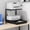 Black, variant on 2-Tier Desktop Printer Stand with Fabric Drawer, Prtiner Table with Storage Shelf, Desk Organizer for Home Office,3D Printer,Fax Machine,Scanner, 17.3"x11.8" Black