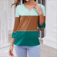 thumbnail image 2 of Tops For Women Summer Sexy Trendy Summer Tops 2025 Vacation Long Sleeve Shirts For Women Cotton Graphics Plus Size Blouses For Women 3X Workout Shirts Women Pack Cotton, 2 of 6