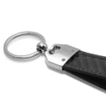 thumbnail image 3 of Mopar Real Carbon Fiber Leather Strap Key Chain with Black stitching, 3 of 4